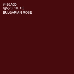 #490A0D - Bulgarian Rose Color Image